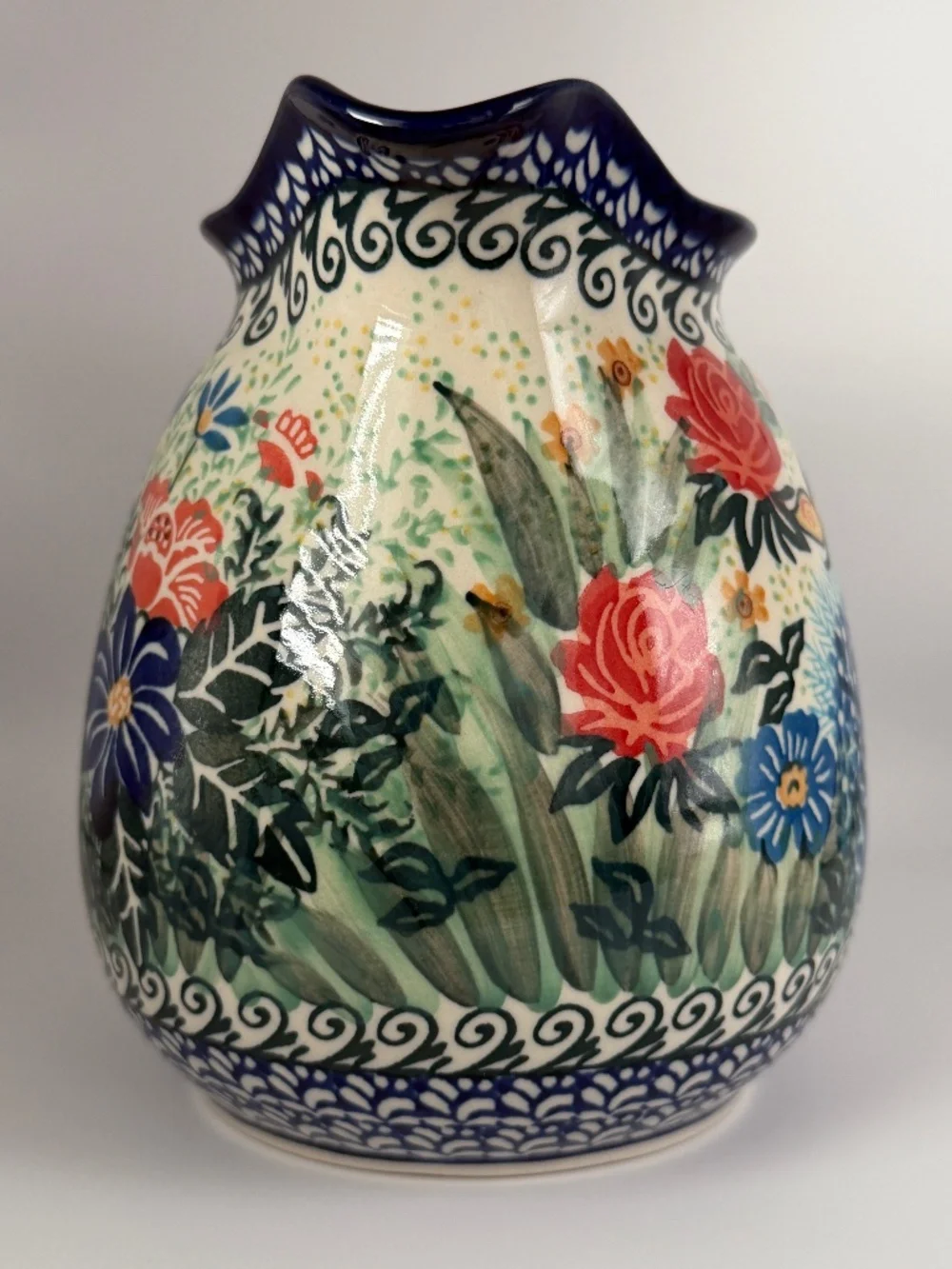 Polish Pottery Ceramika Artystyczna UNIKAT-2378 Pitcher - Gifts From My Garden